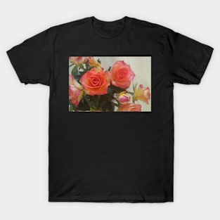 Roses, yellow and pink T-Shirt